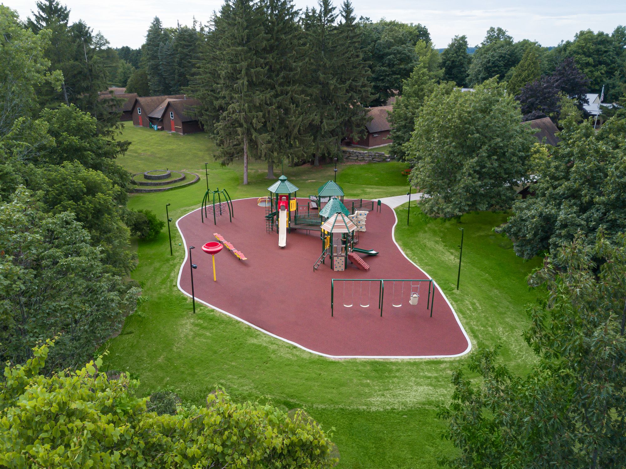 Aerial view of Rochester Rotary Sunshine Campus