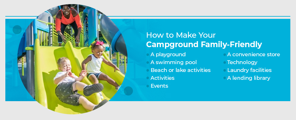 List of family-friendly campground amenities and activities