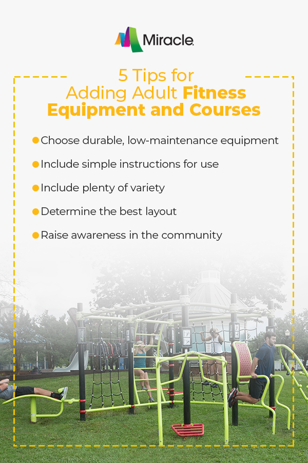 5 Tips for Adding Adult Fitness Equipment and Courses