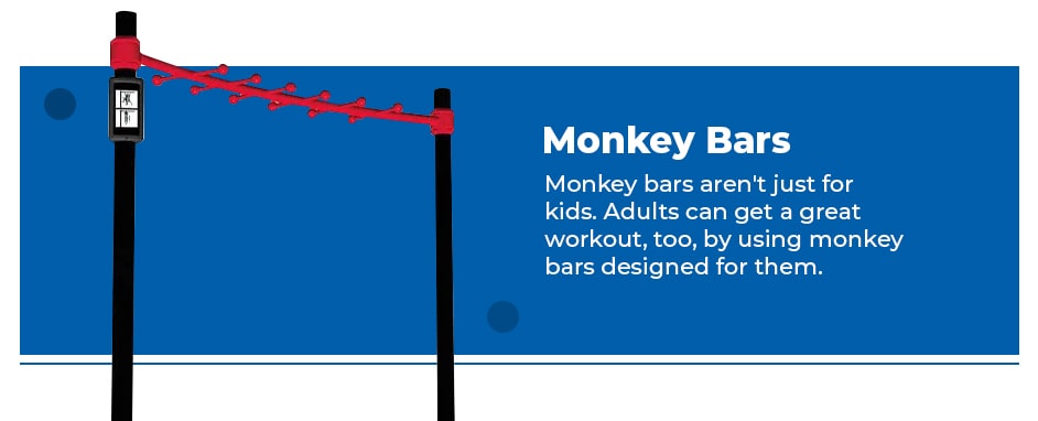 Monkey bars for adults