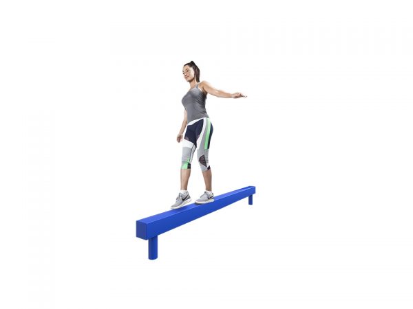 Outdoor fitness balance beam