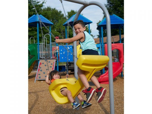 Generation swing seat for playgrounds
