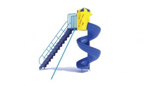 630° Typhoon Slide with PVC Steps