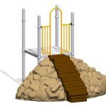 Big Timber Log with 2 Rock Climbers