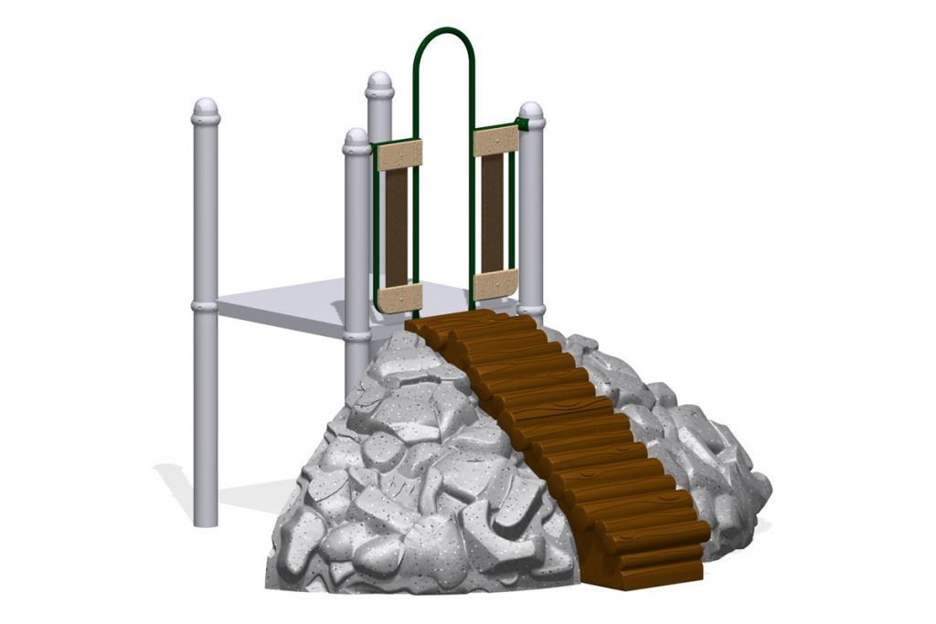 Big Timber Log with 2 Rock Climbers