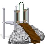 Big Timber Log with 2 Rock Climbers