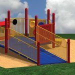 Wide, Ground-to-Deck Ramp with a 6" (0,15m) Rise