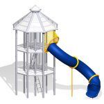 Phyzics Mega Tower "S" Tube Slide Left