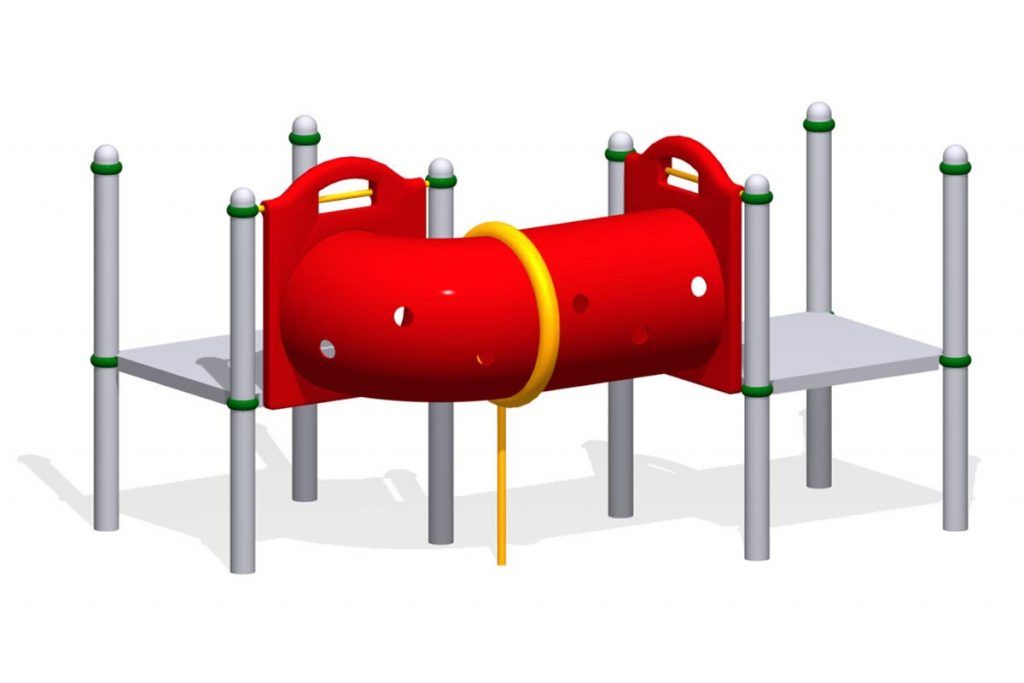 L-Shaped Crawl Tubes with a 30" (0,8m) Diameter