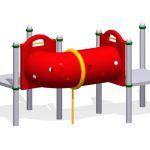 L-Shaped Crawl Tubes with a 30" (0,8m) Diameter