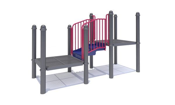Blue & Green ADA Step 1 Ft 6 In - Inclusive Play Ages 2-12