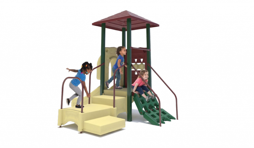 Small outdoor playground for toddlers