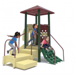 Small outdoor playground for toddlers