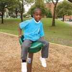 Saddle Seat Angled Playground Spinner
