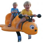 Playground bumblebee spring rider