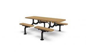 7’ Individual Seat Table – Perforated, Portable/Surface Mount